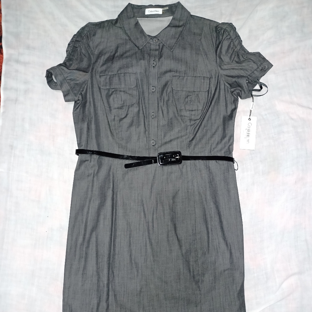 Calvin Klein Shirt Dress Size 12 Unworn